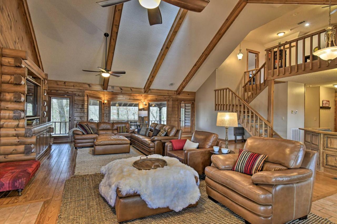 Hilltop Hot Springs Log Cabin With Hot Tub And Grill! Exteriér fotografie