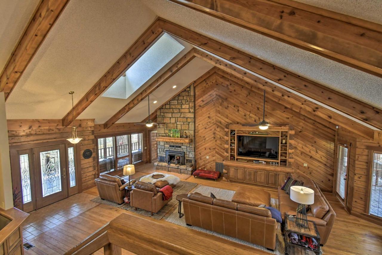 Hilltop Hot Springs Log Cabin With Hot Tub And Grill! Exteriér fotografie