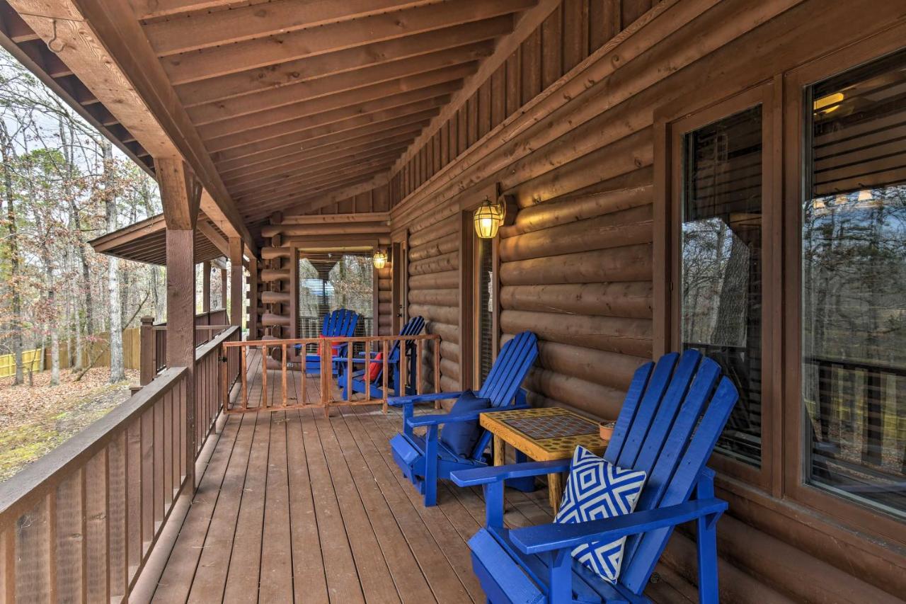 Hilltop Hot Springs Log Cabin With Hot Tub And Grill! Exteriér fotografie