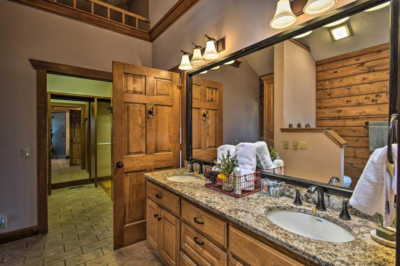 Hilltop Hot Springs Log Cabin With Hot Tub And Grill! Exteriér fotografie