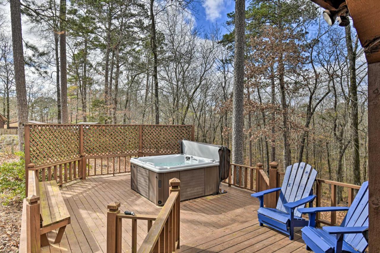 Hilltop Hot Springs Log Cabin With Hot Tub And Grill! Exteriér fotografie